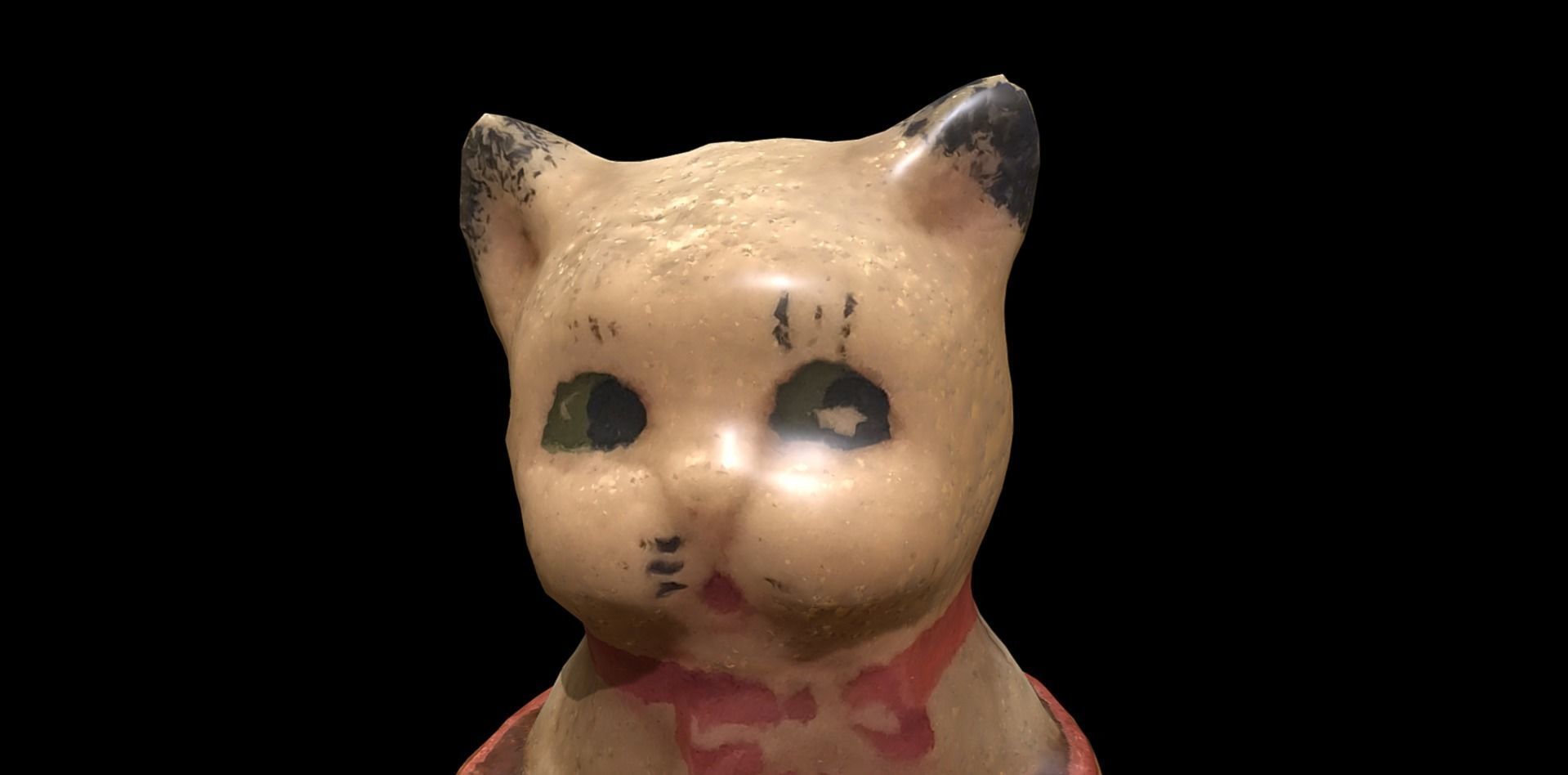 Kitty In A Shoe a toy from USSR Low-poly 3D model_4