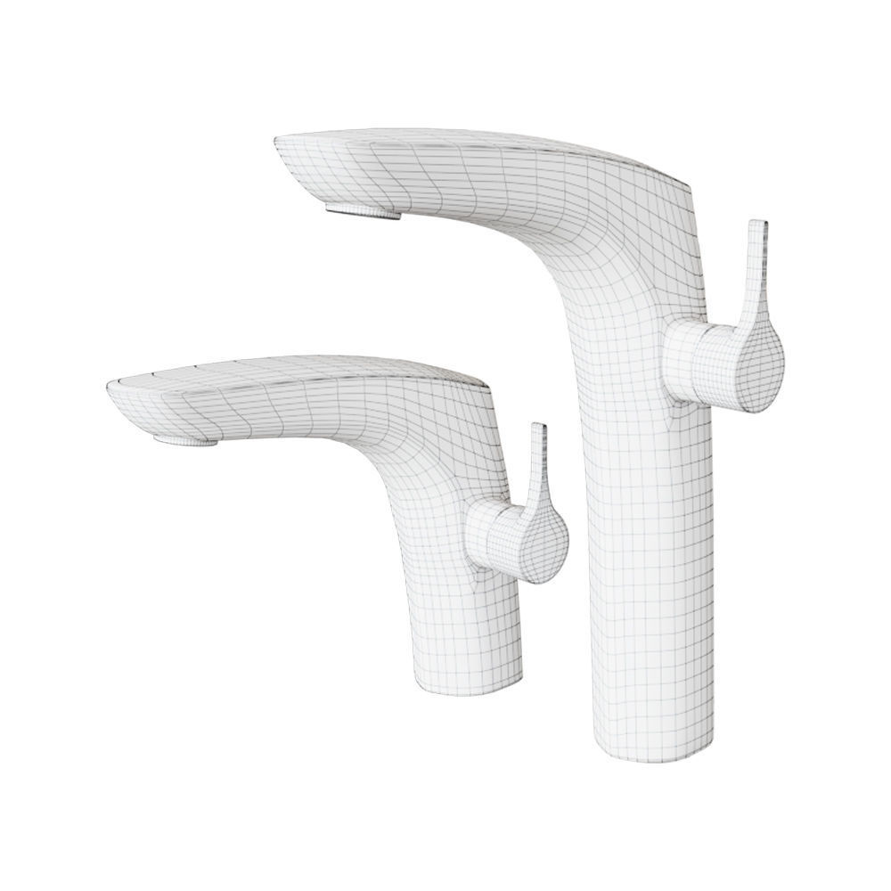 Roca Coral sink 56x48 cm built-in top 327898000 3D model_9