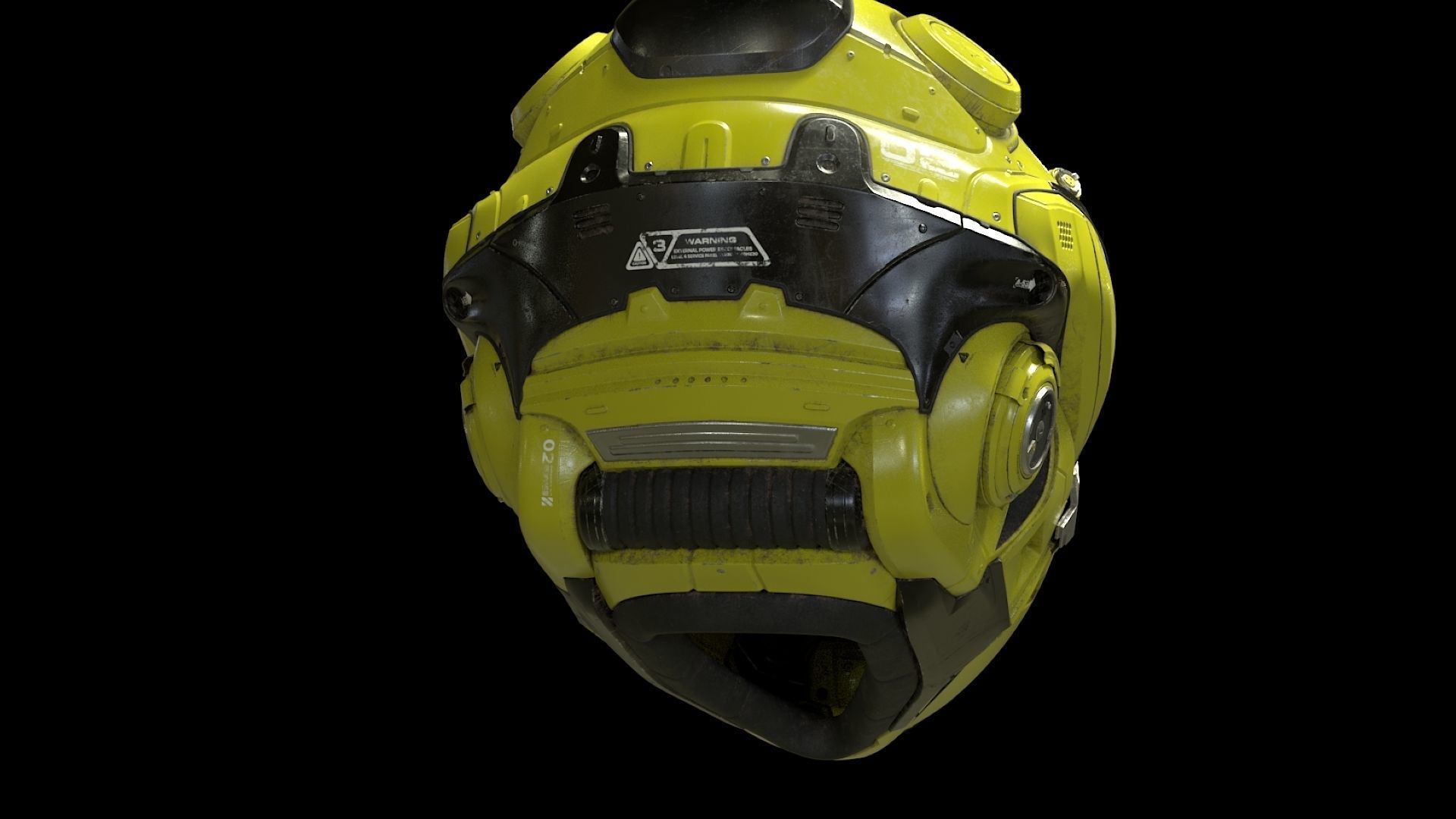 Sci-Fi Helmet 3D model_5