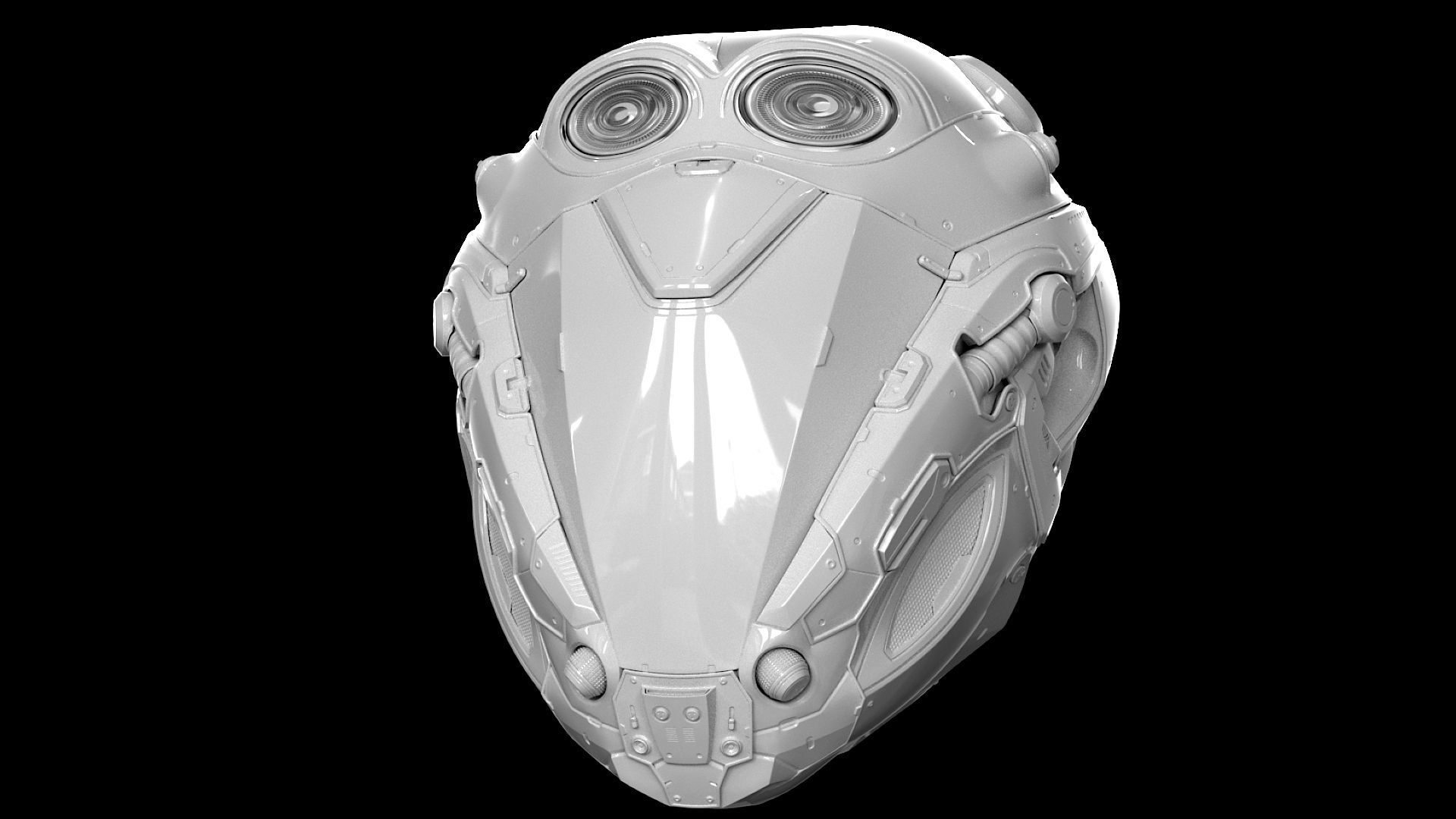 Sci-Fi Helmet 3D model_20