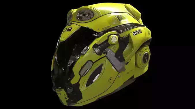 Sci-Fi Helmet 3D model