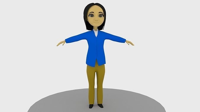 GIRL RIG 3D model