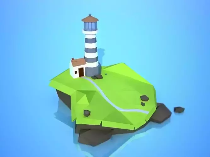 Light House Low poly Model