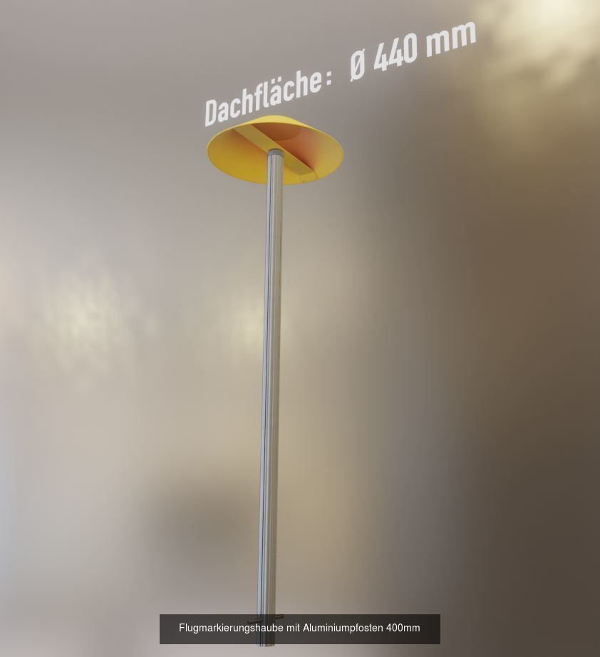 Alle Flugmarkierungshaube mit und ohne Aluminiumpfosten 3D Model Collection_17