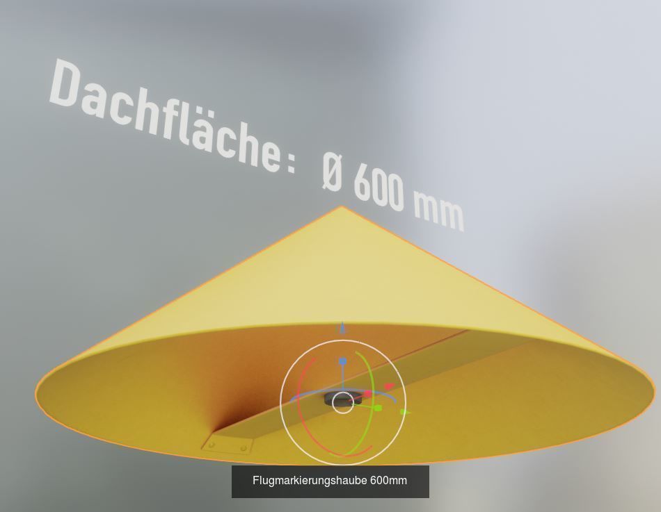Alle Flugmarkierungshaube mit und ohne Aluminiumpfosten 3D Model Collection_19