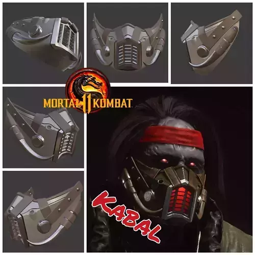 Kabal mask from Mortal Kombat 11 - Kano secret weapon 3D print model
