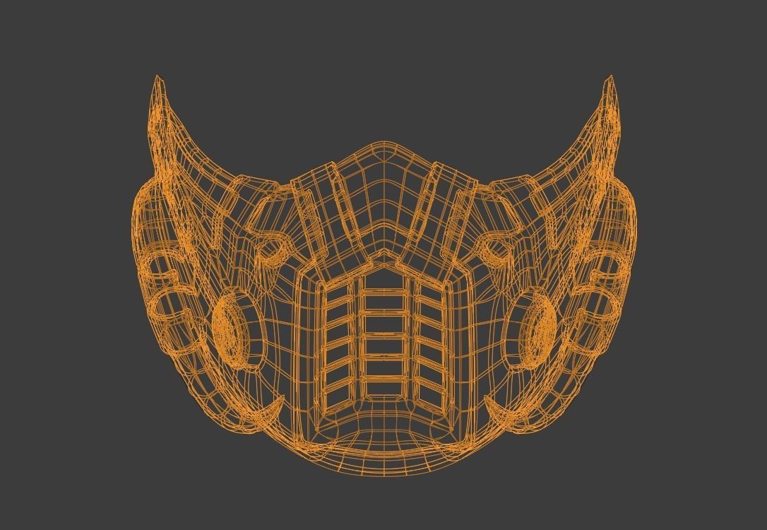 Kabal mask from Mortal Kombat 11 - Kano secret weapon 3D print model_10