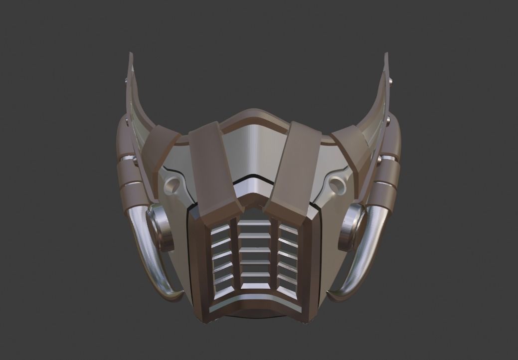 Kabal mask from Mortal Kombat 11 - Kano secret weapon 3D print model_7