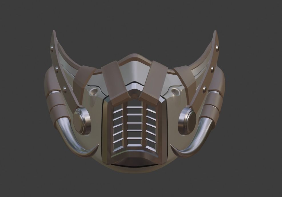 Kabal mask from Mortal Kombat 11 - Kano secret weapon 3D print model_1