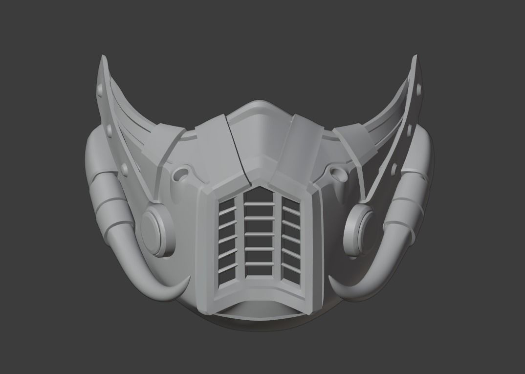 Kabal mask from Mortal Kombat 11 - Kano secret weapon 3D print model_2