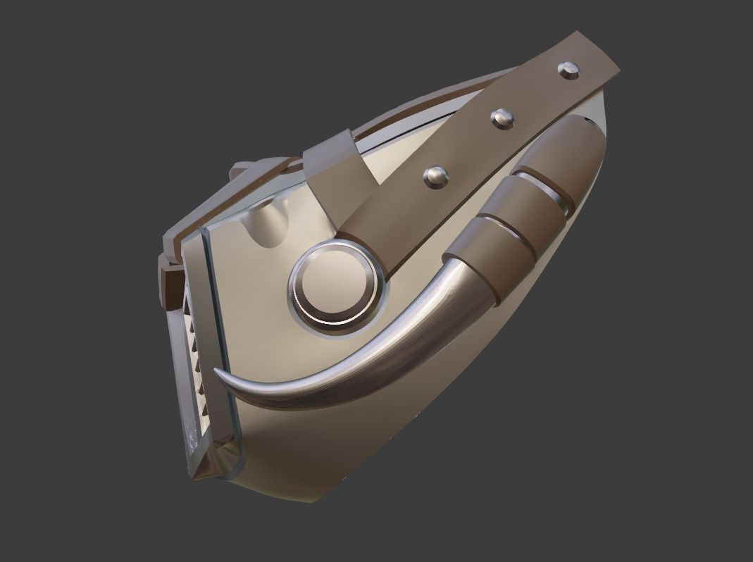 Kabal mask from Mortal Kombat 11 - Kano secret weapon 3D print model_9