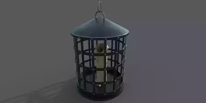 Old Fire Lamp  3D model