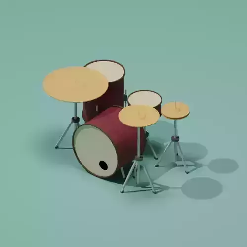 DRUM LOW POLY set