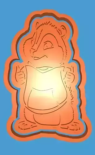 MakeIT Alvin And Chipmunks Cookie Cutter Teodoro With Frame