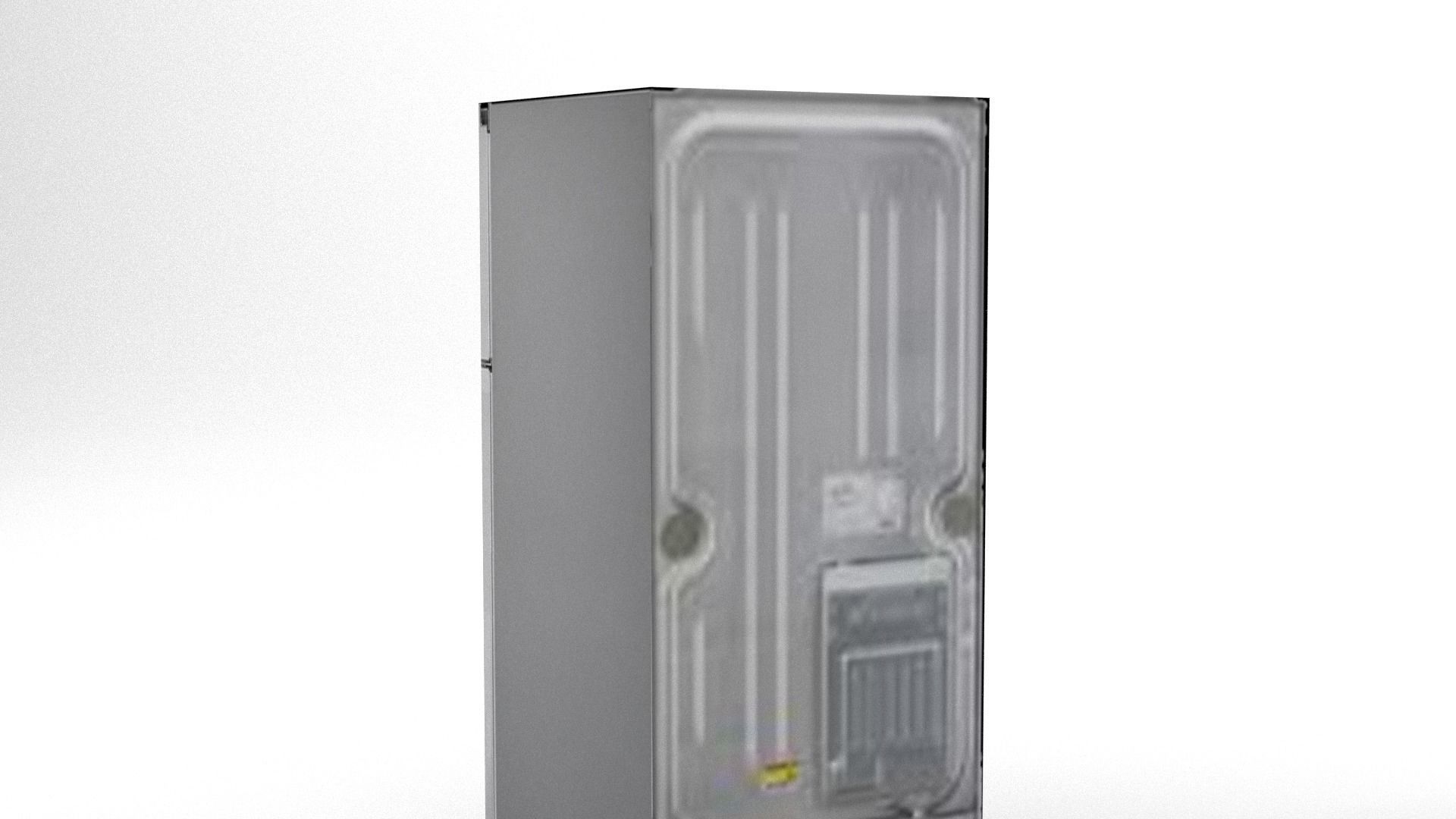 Refrigerator - Low Poly freezer Low-poly 3D model_1