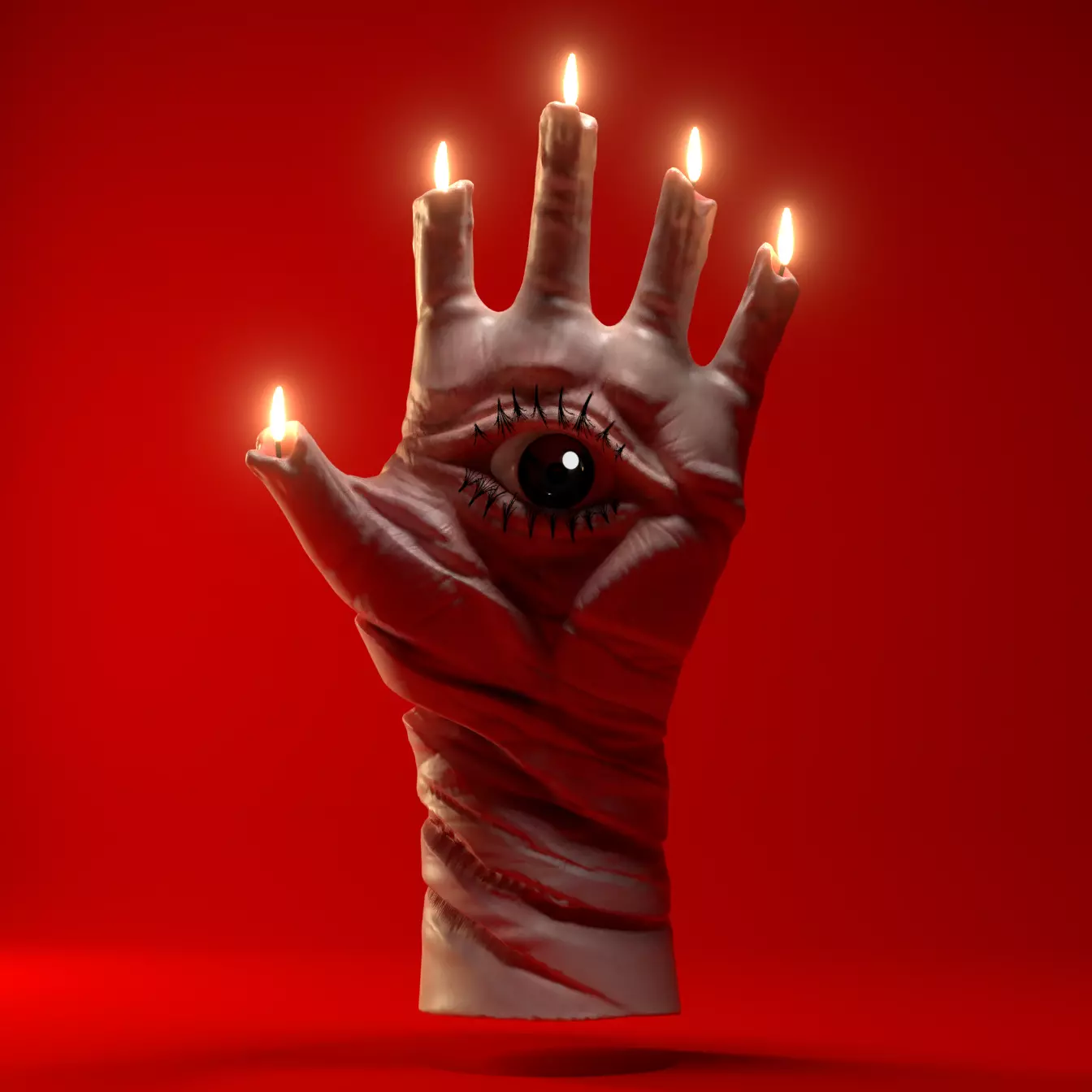 evil eye hand  Low-poly 3D model_0