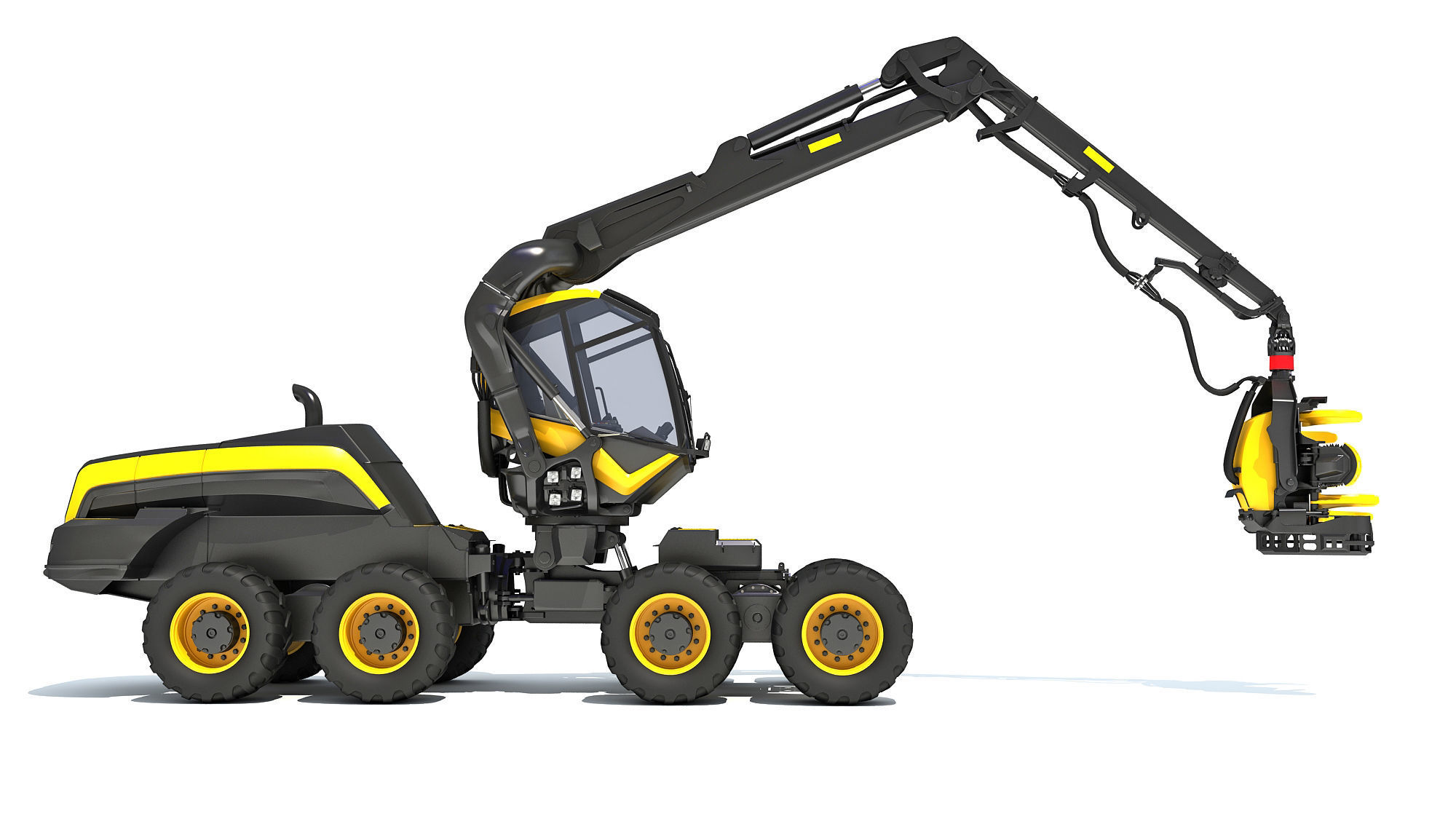 Forestry Harvester 3D model_6