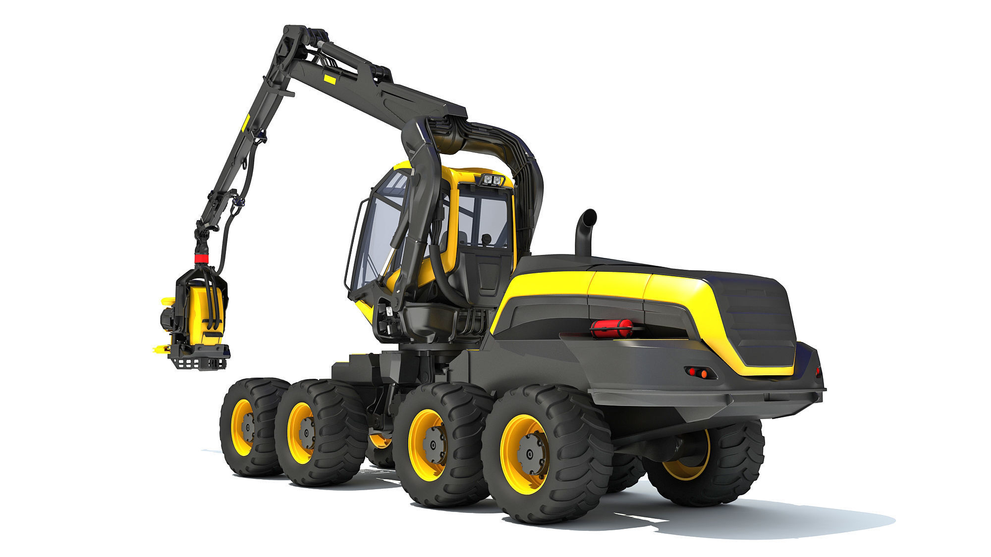 Forestry Harvester 3D model_4