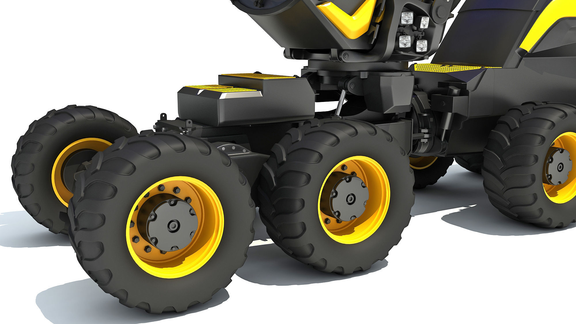Forestry Harvester 3D model_12