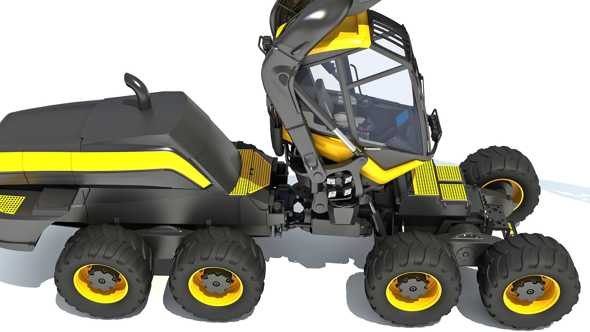 Forestry Harvester 3D model_14