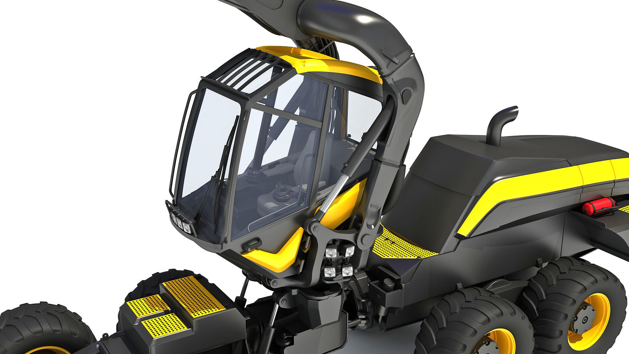 Forestry Harvester 3D model_13