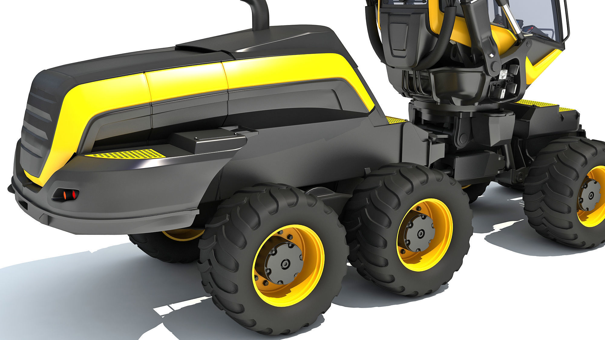 Forestry Harvester 3D model_15