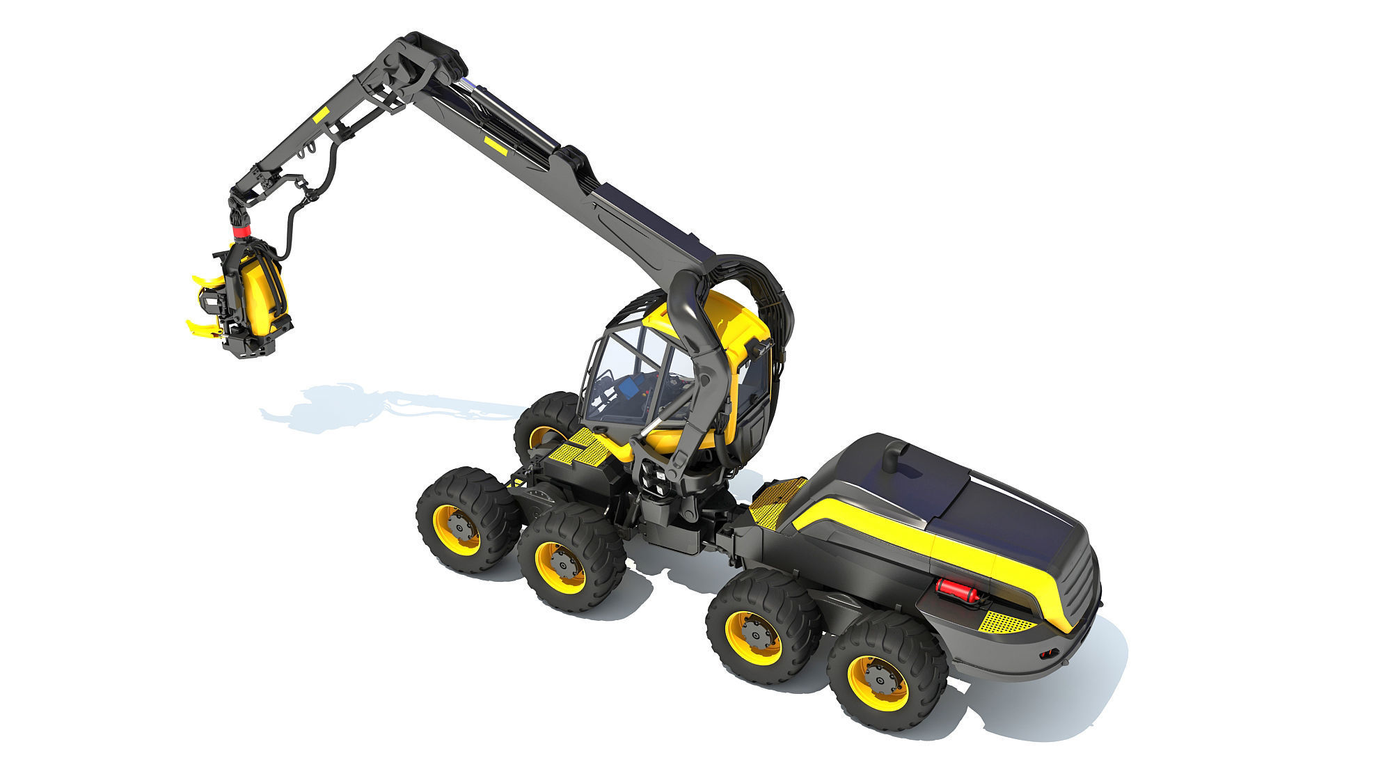 Forestry Harvester 3D model_3