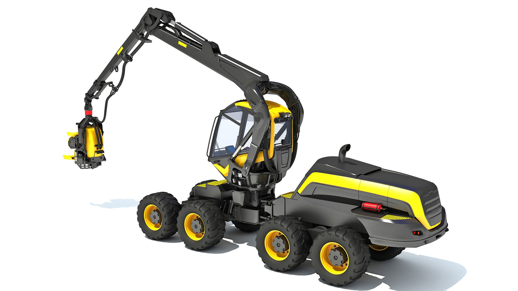 Forestry Harvester 3D model_2