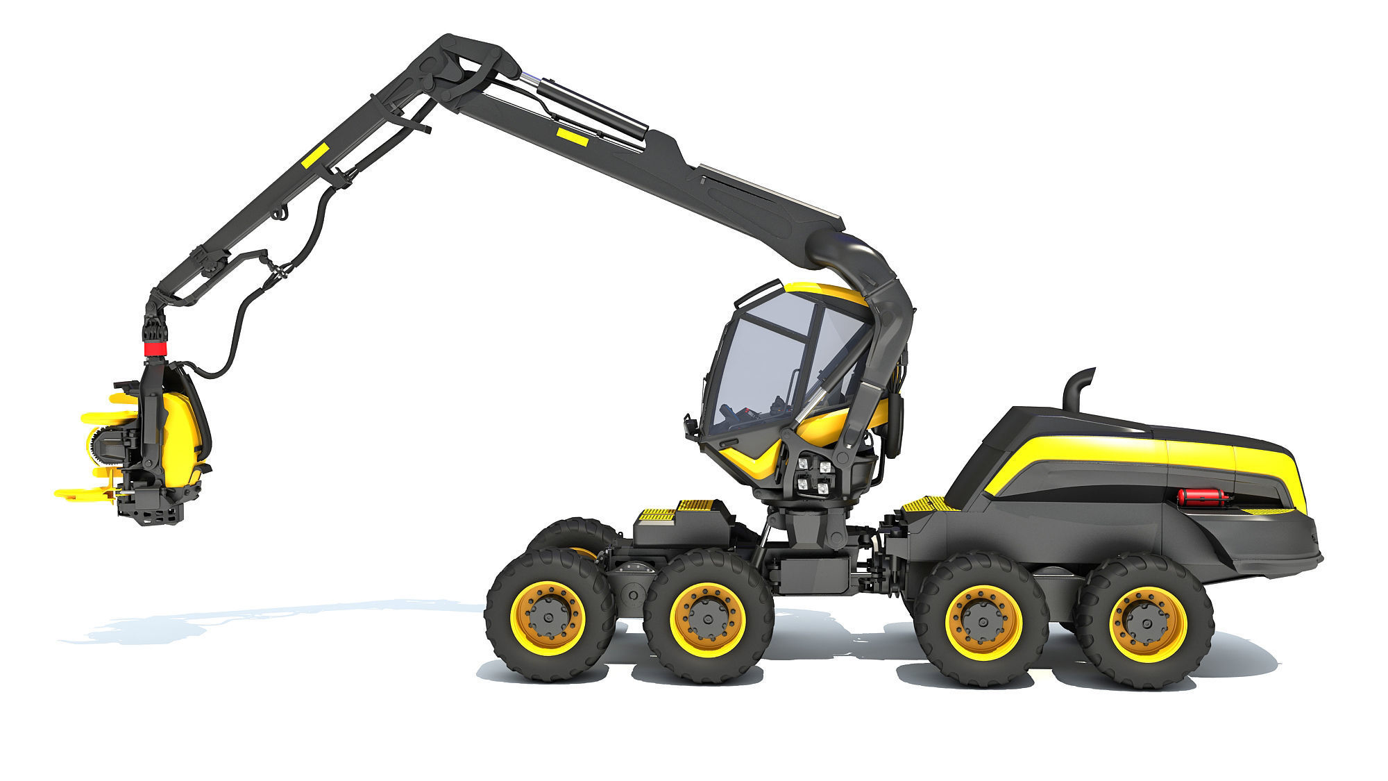 Forestry Harvester 3D model_1