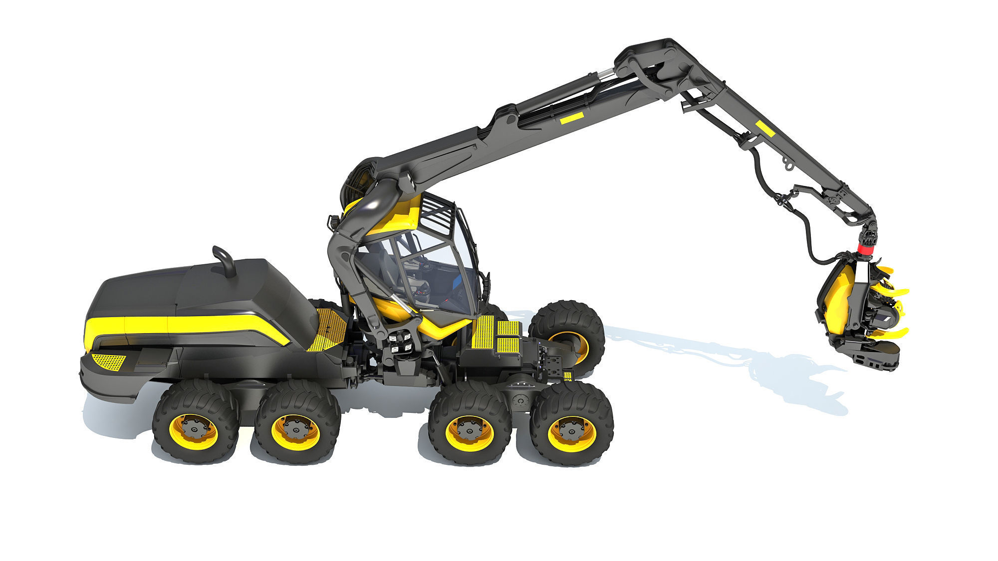 Forestry Harvester 3D model_7
