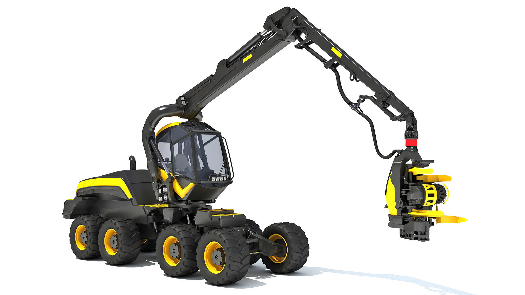 Forestry Harvester 3D model_8