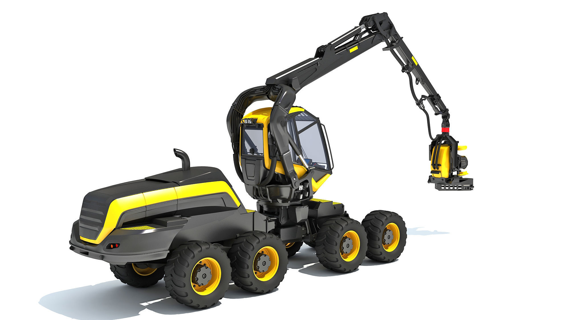 Forestry Harvester 3D model_5