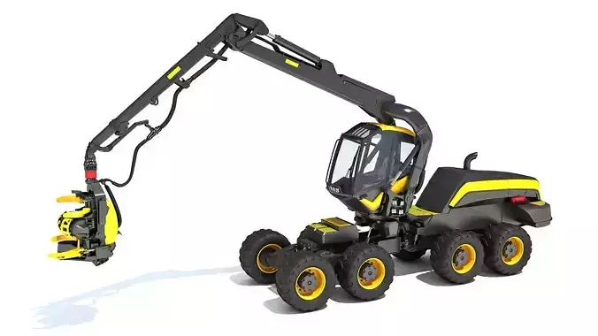 Forestry Harvester 3D model