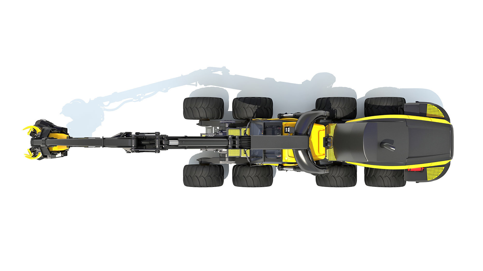 Forestry Harvester 3D model_10