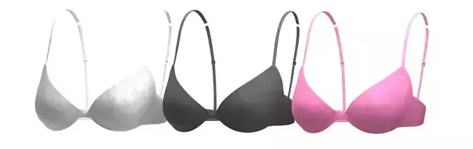 Push-up Bra Low-poly 3D model