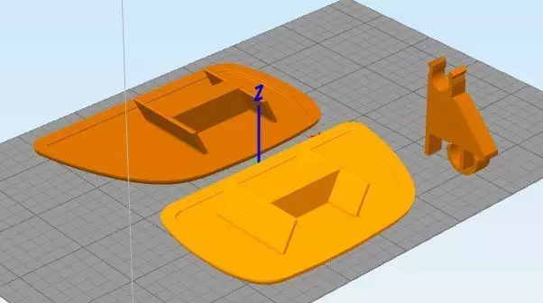 Subaru Forester Window Washer Cover and Bonnet lever clip 3D print model