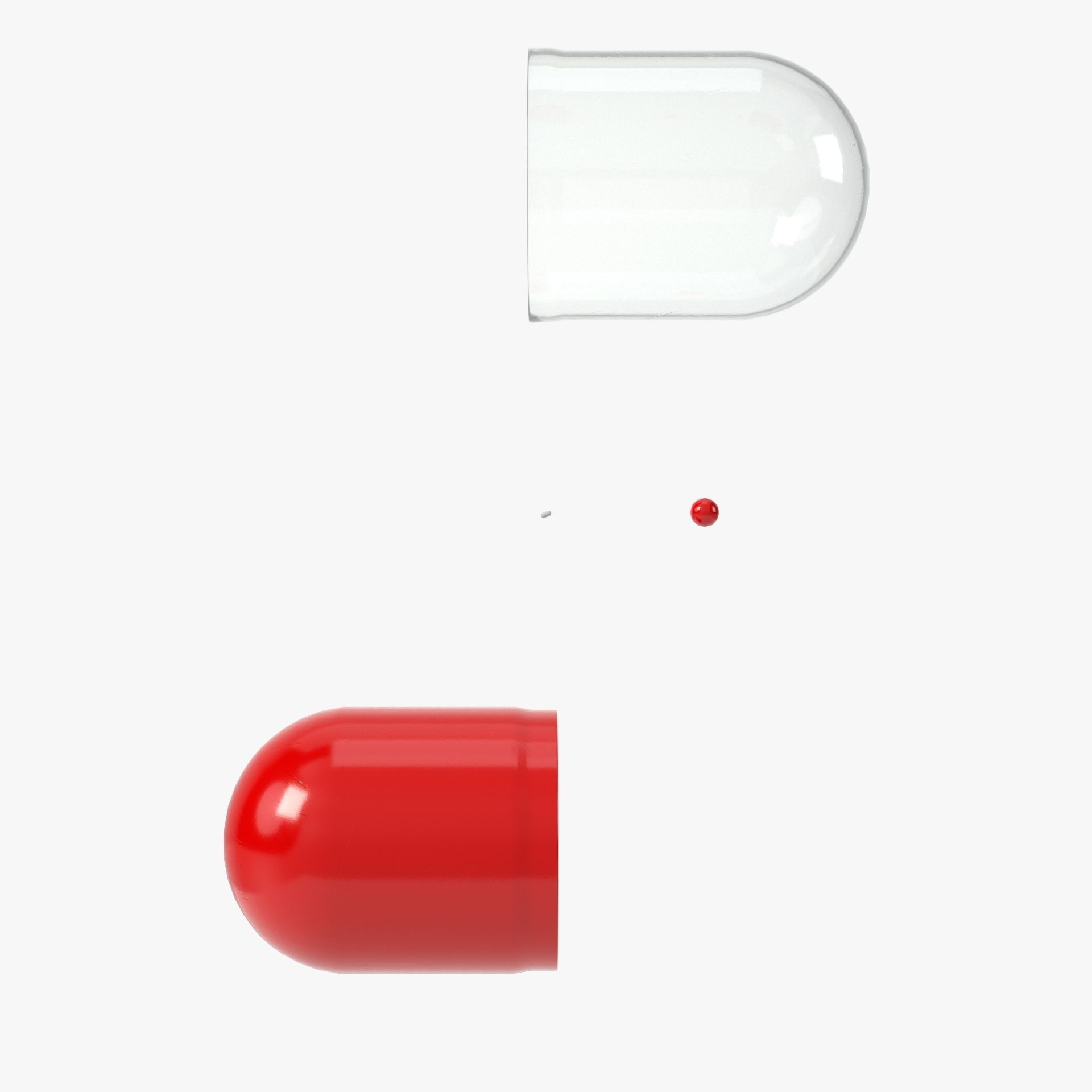Capsule pill with 4K PBR tex and color variations 3D model_4