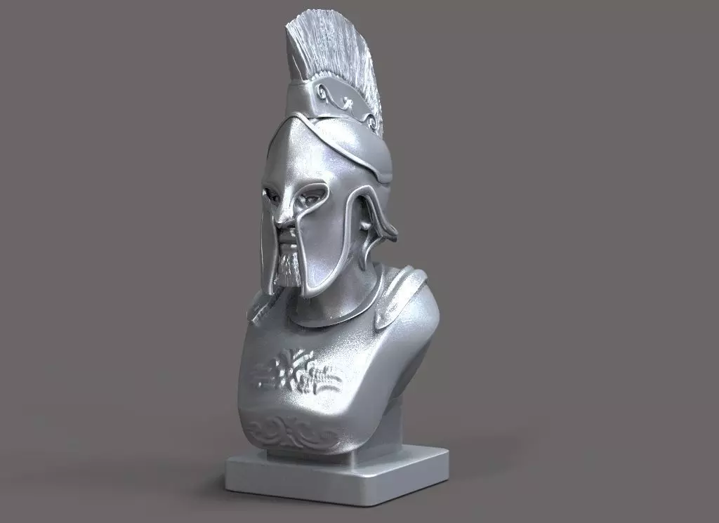 Leonidas Bust 3D print model_0