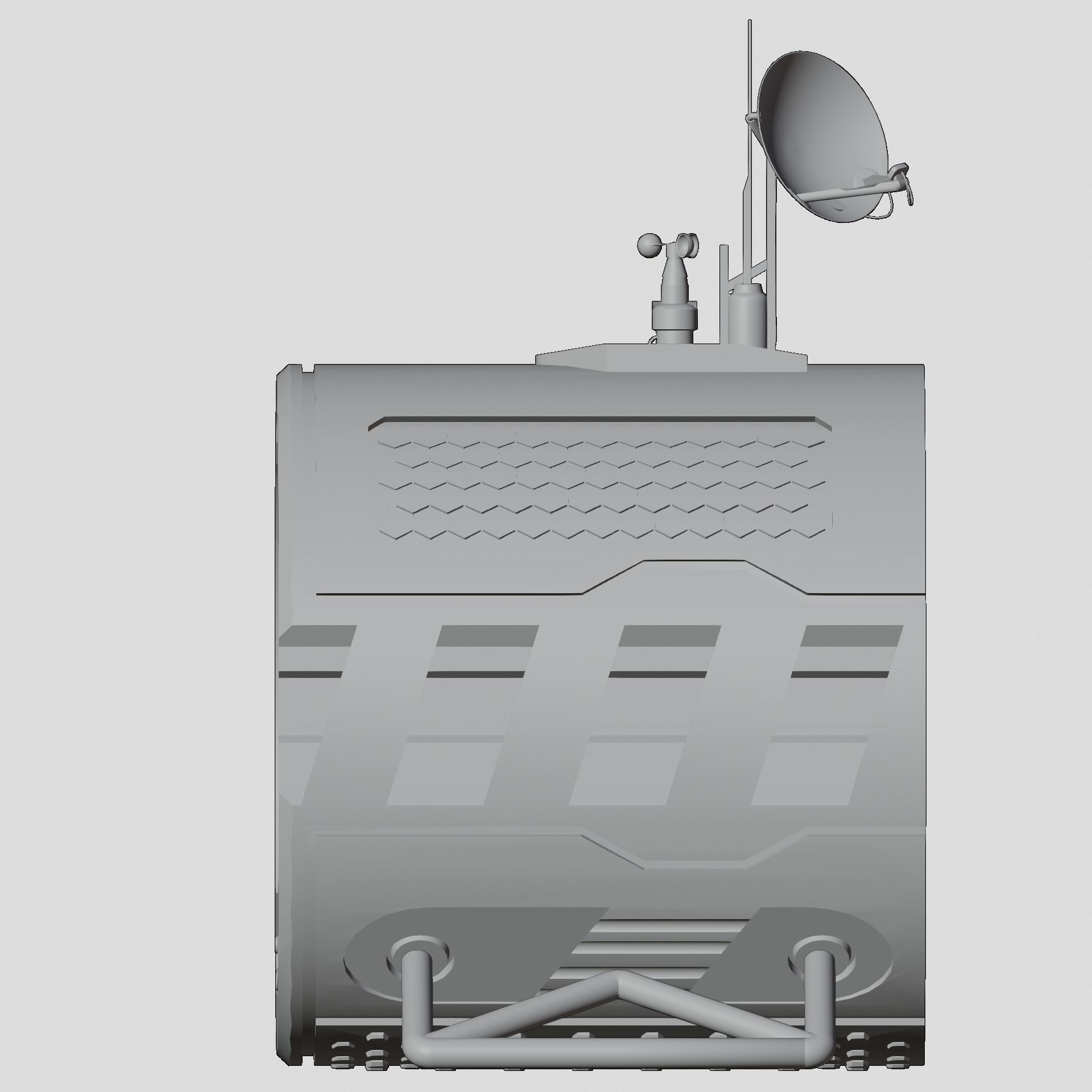 Space living pod  Free 3D model_6