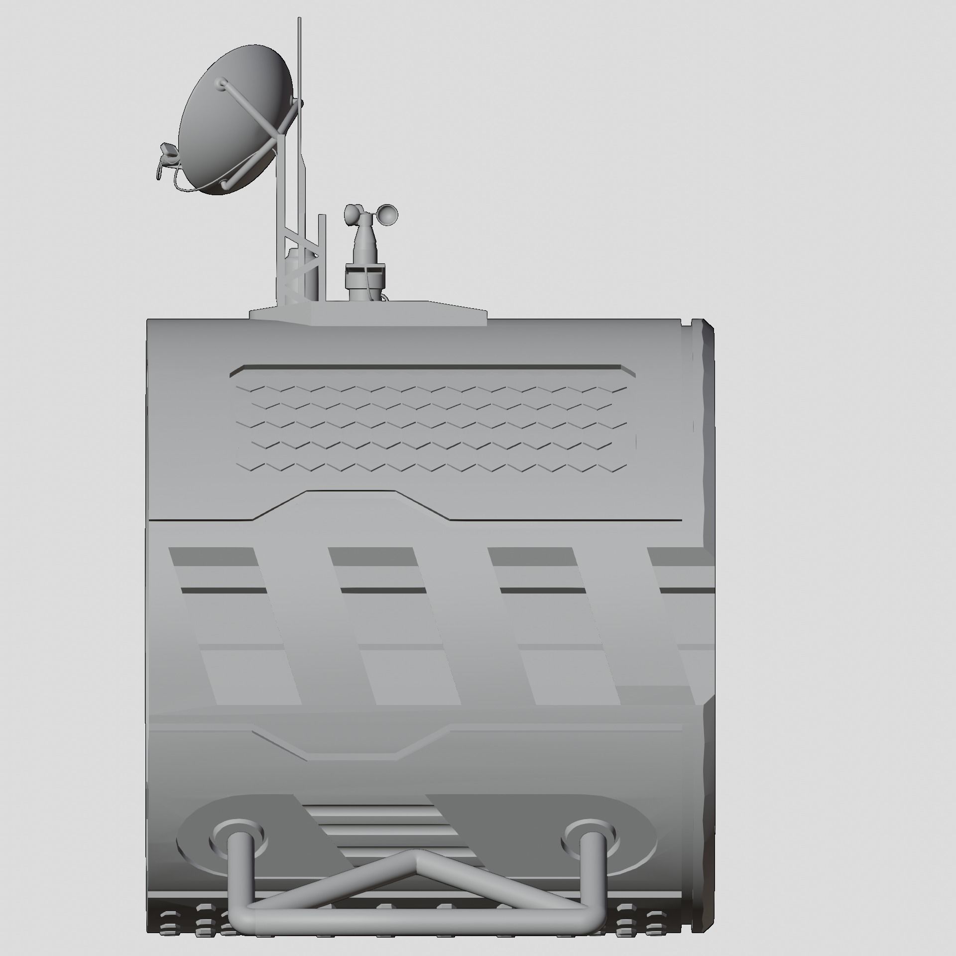 Space living pod  Free 3D model_5