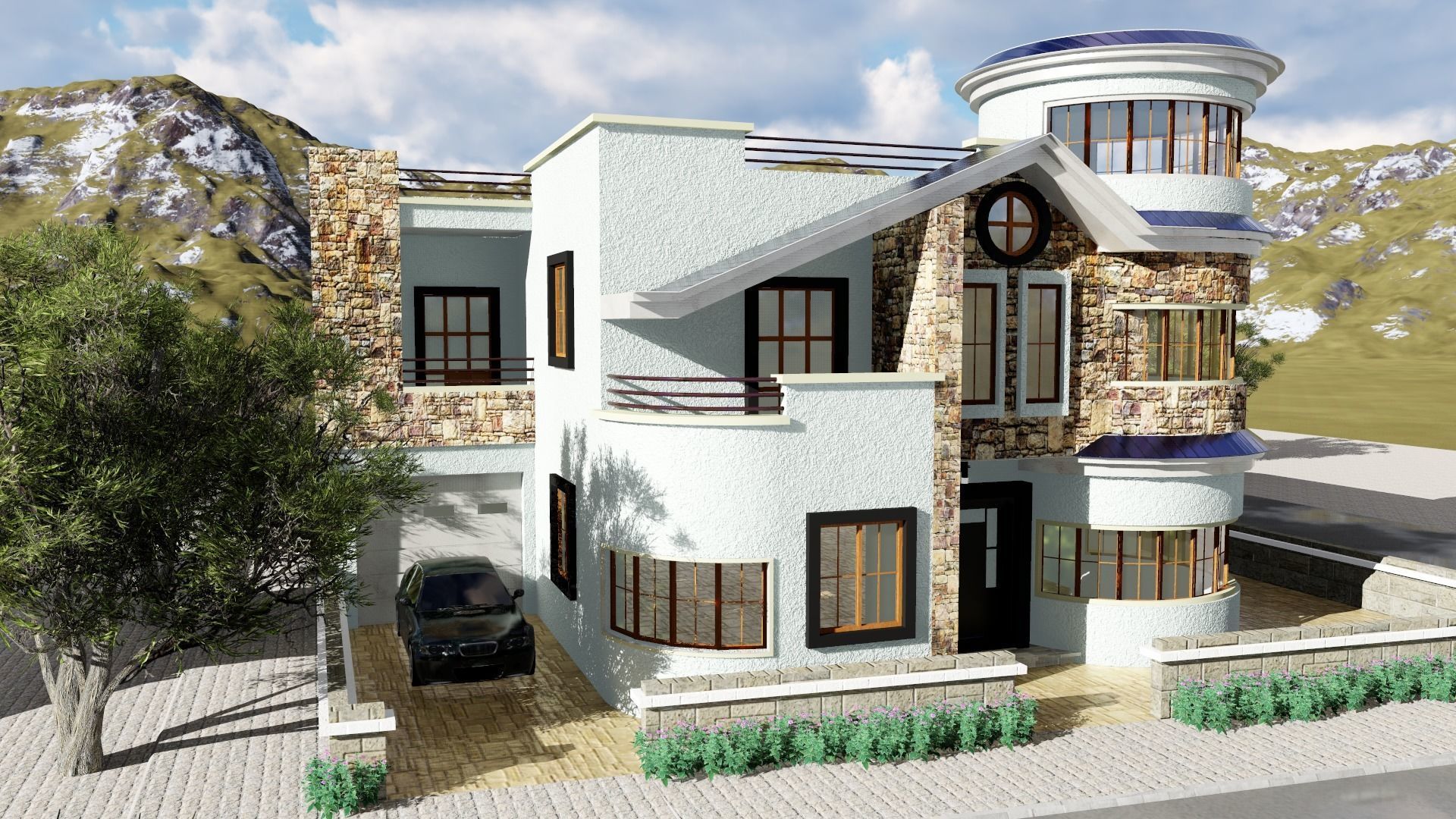 Villa in Dubai type 3D model_4