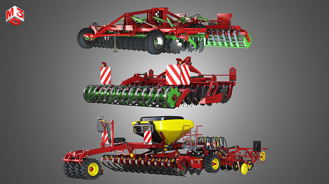 Farming Tools  3 in 1 3D Model Collection