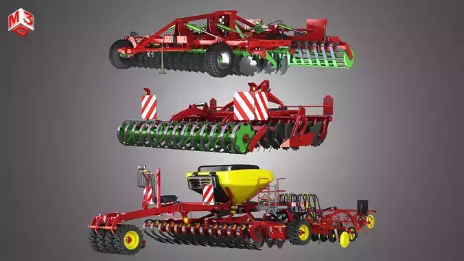 Farming Tools  3 in 1 3D Model Collection