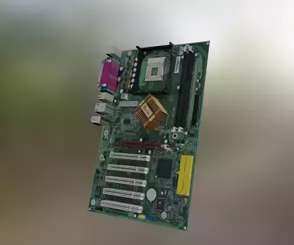 Motherboard EPoX - Ep4Plai Low-poly 3D model