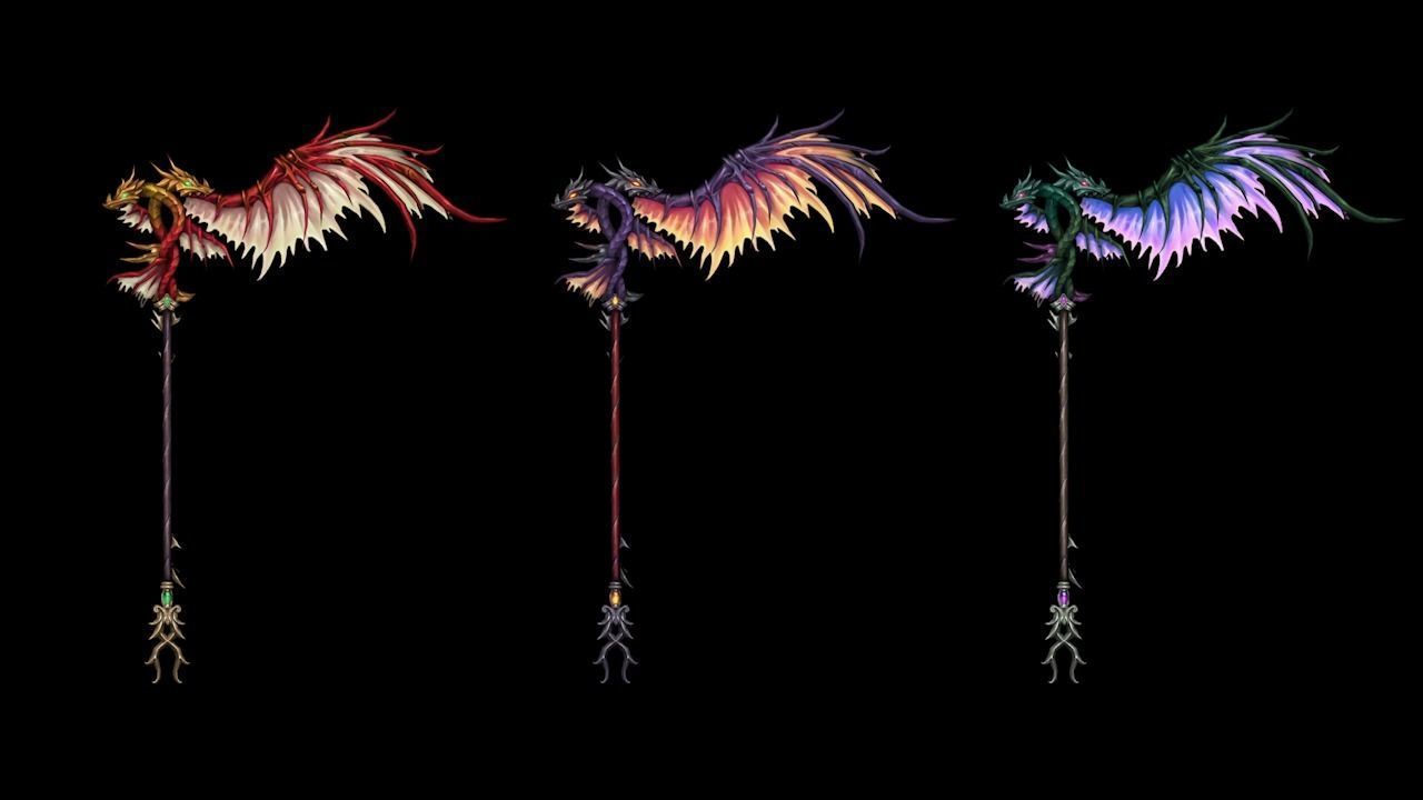 Dragon Scythe Low-poly 3D model_4