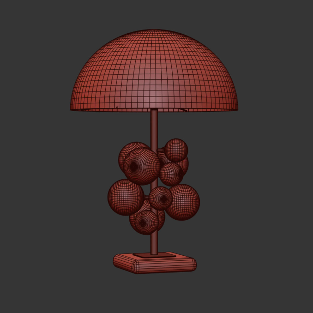 Globe Table Lamp - Jonathan Adler 3D model_2