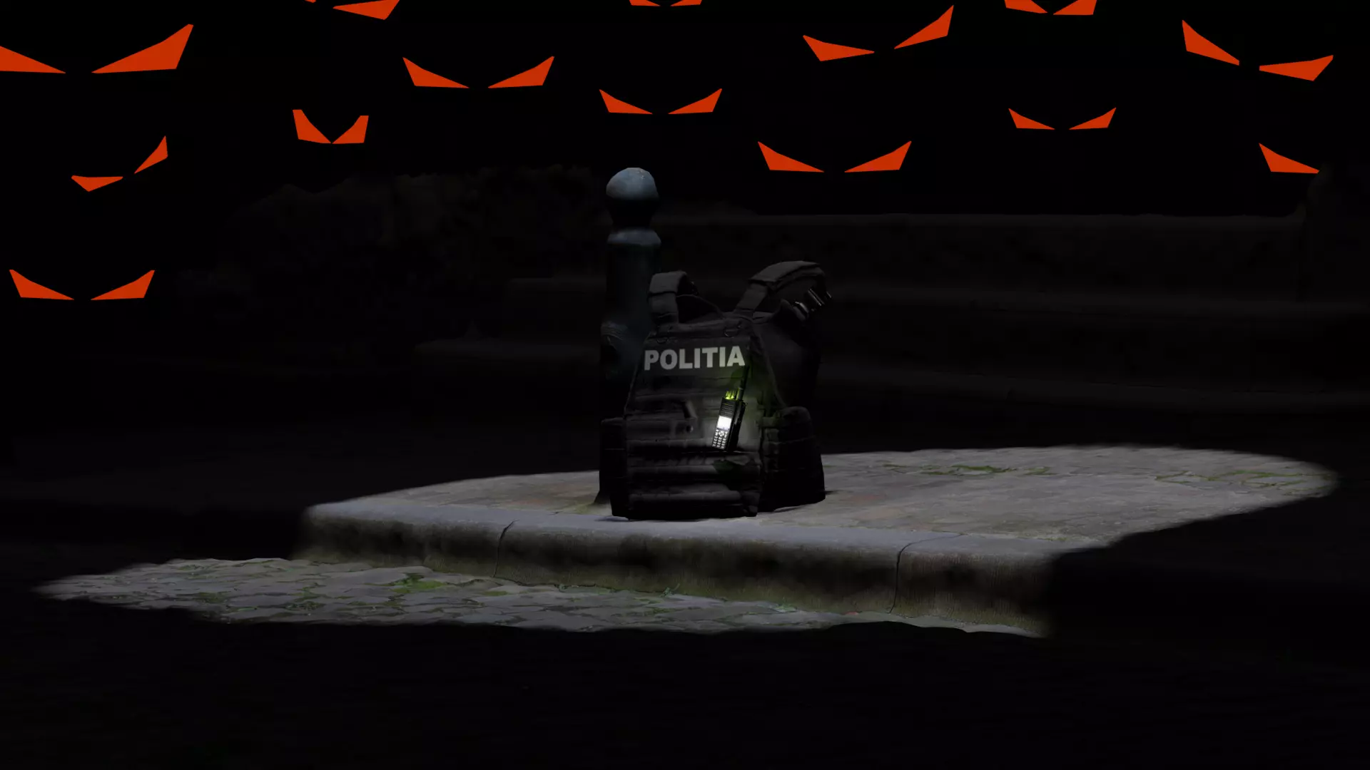 Bulletproof Vest on Street 3D model