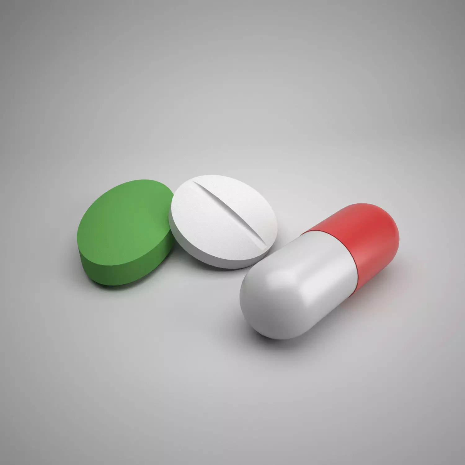 Medicine Pills Free low-poly 3D model