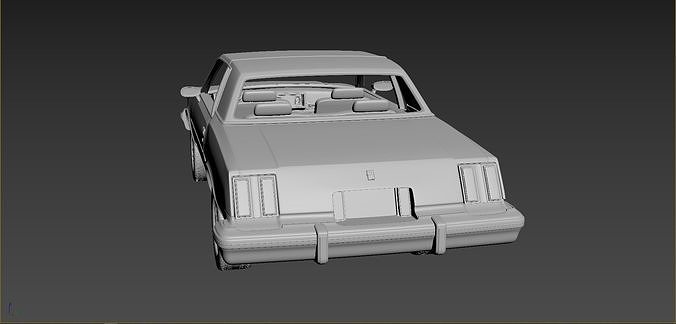 Oldsmobile Cutlass Supreme 1980 3D print model 5