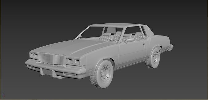 Oldsmobile Cutlass Supreme 1980 3D print model 2